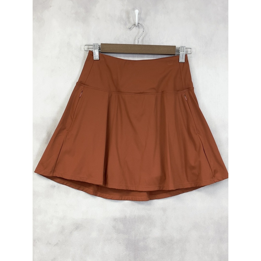CALIA Skort Skirt Women Small Rust Athletic Stretch Pockets Tennis Pickleball